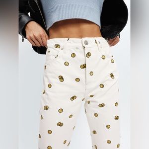 Reformation mixed emotions jeans -white